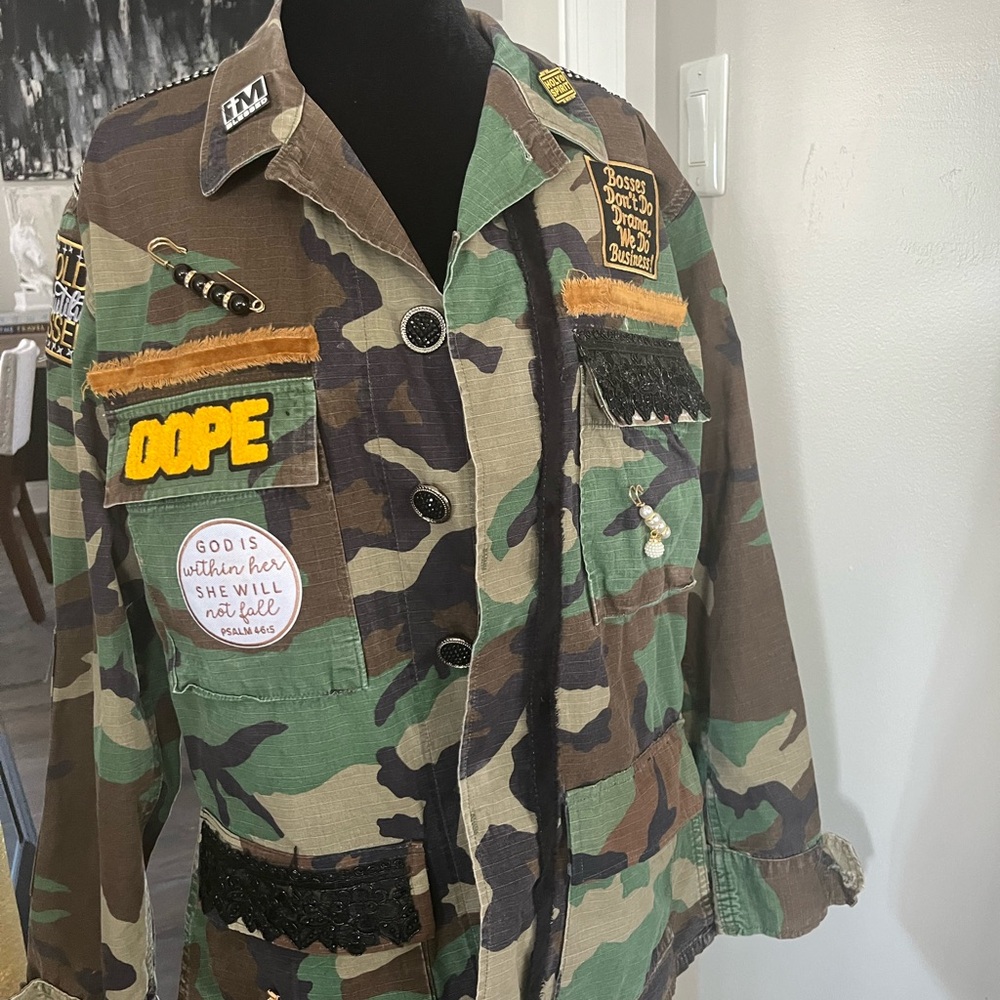 Camouflage Patchwork Jacket - image 1